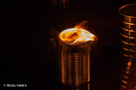 Single paraffin candle