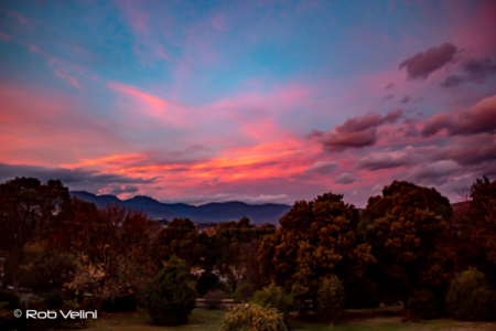 Sunset over Sleeping Beauty