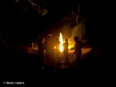 Locals do their bit to burn off bush fire fuel before summer