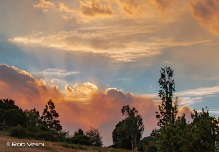Huon Valley 2018 bushfire lighting the sky